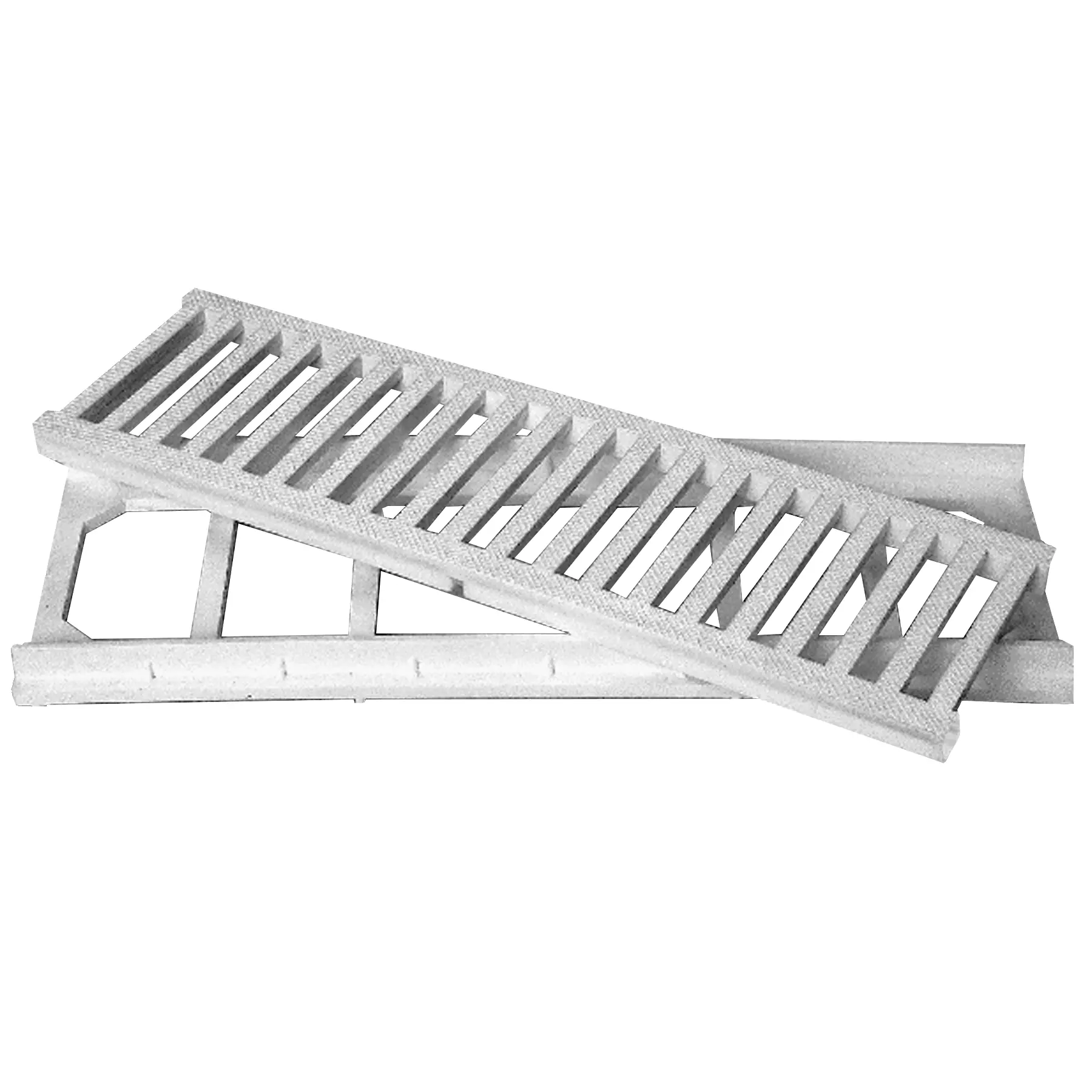 Grelha com Aro Branca Grelha 50x15cm Odem