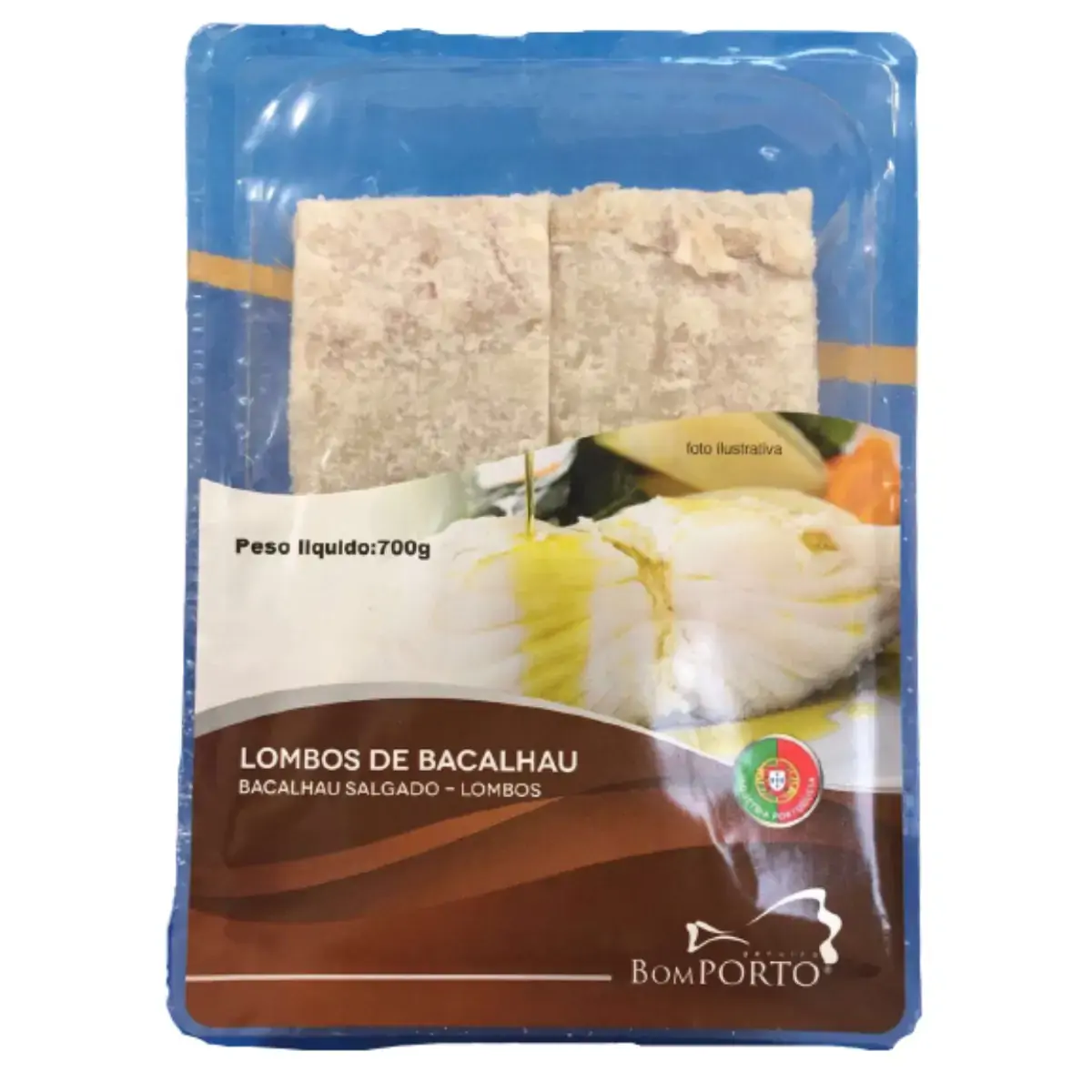 Lombos Bacalhau Bom Porto 500gr Salgado