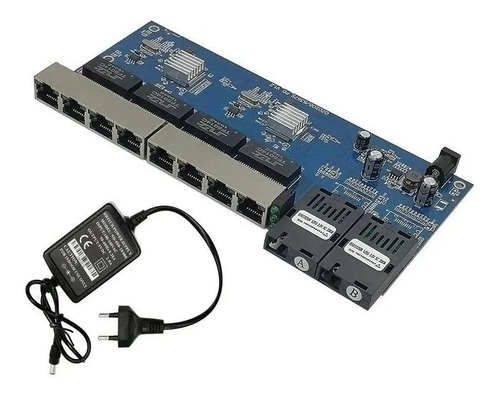 Switch Placa Rede Metro Gigabite 1000mb Gbic A B-8p Rj45