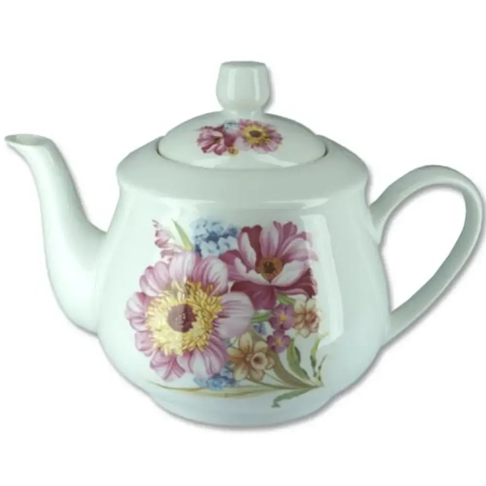 Chaleira Porcela Flor 1,0l 1601 Bon Gourmet