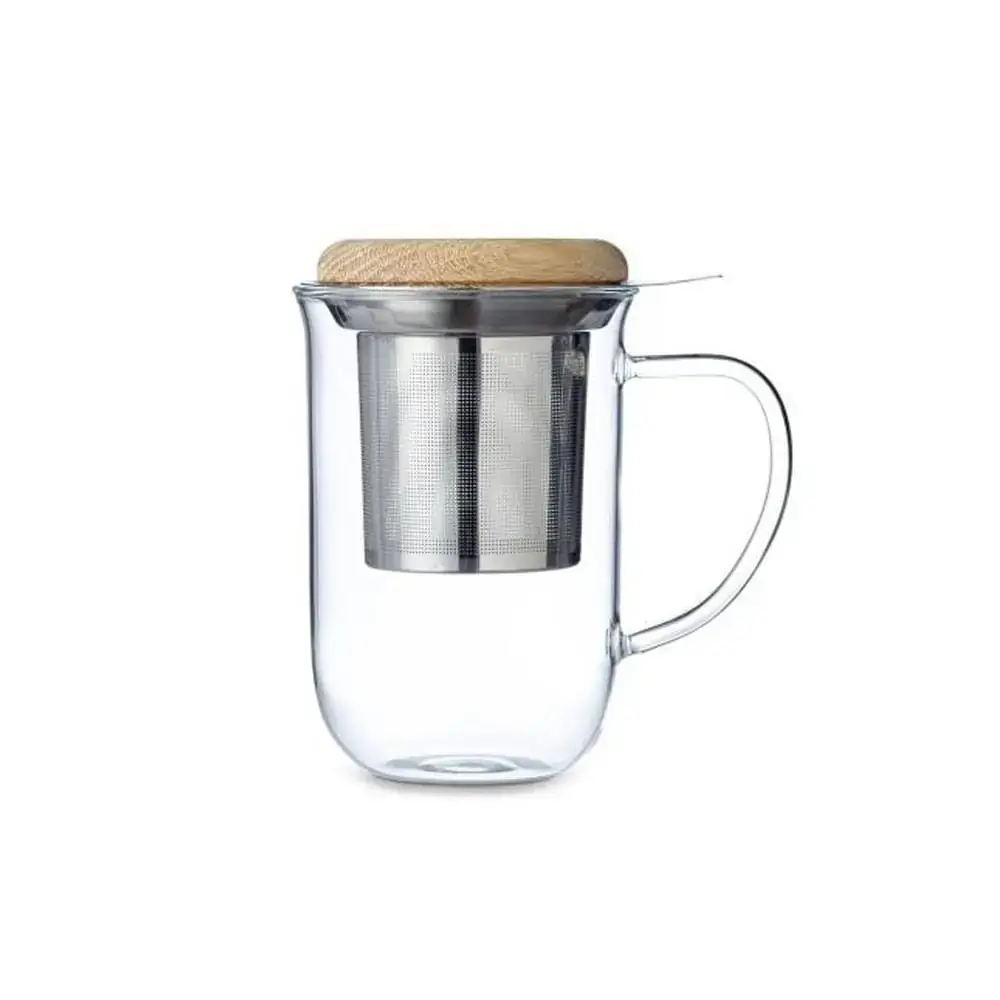 Caneca em Vidro com Infusor e Tampa 350ml Viva Scandinavia 350ml