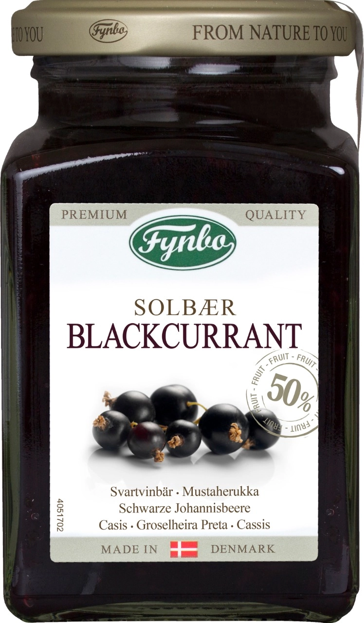 Geleia Fynbo Premium Groselha Preta 285g