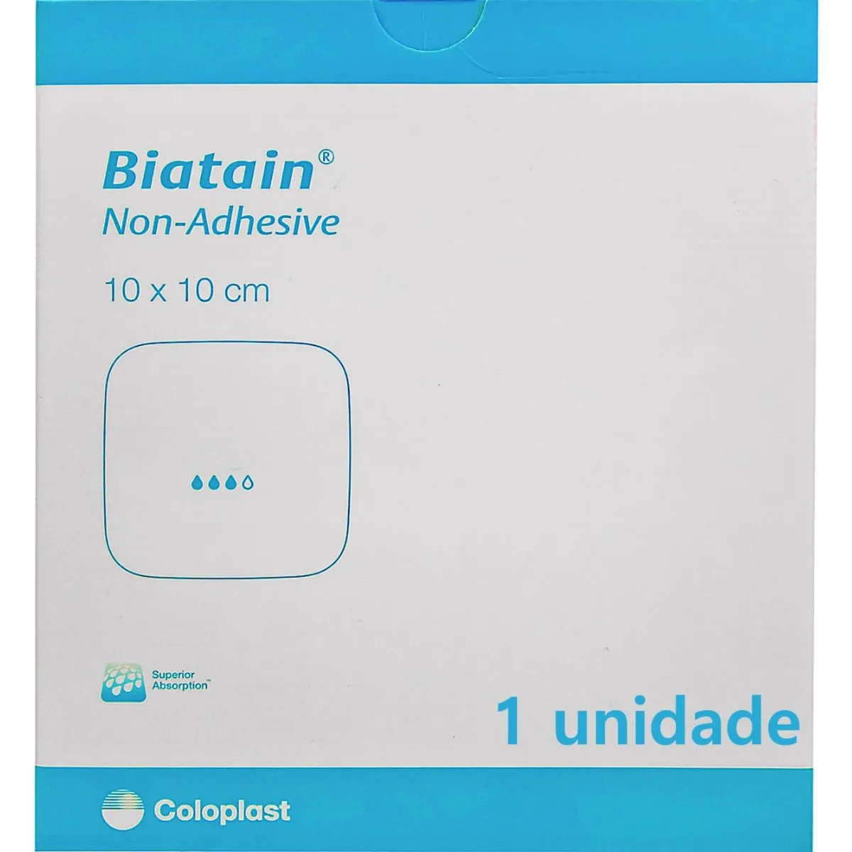 Curativo Biatain Não Adesivo Coloplast 33410 - 10x10 cm - Unidade