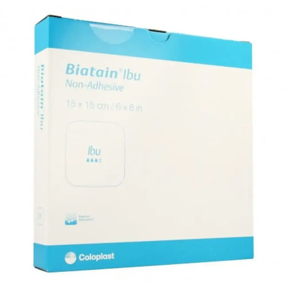 34115 - Curativo de Espuma e Ibuprofeno Não-Adesivo Biatain IBU 15x15cm Unidade