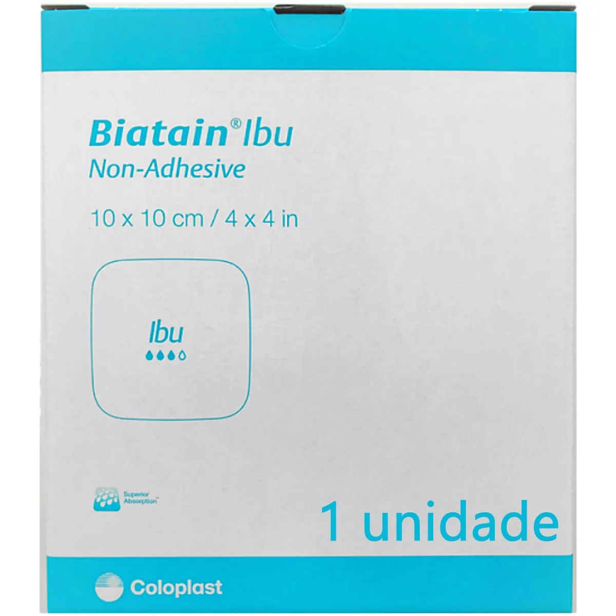 Curativo Biatain Ibu Coloplast Ibuprofeno 34110 10x10cm - unidade