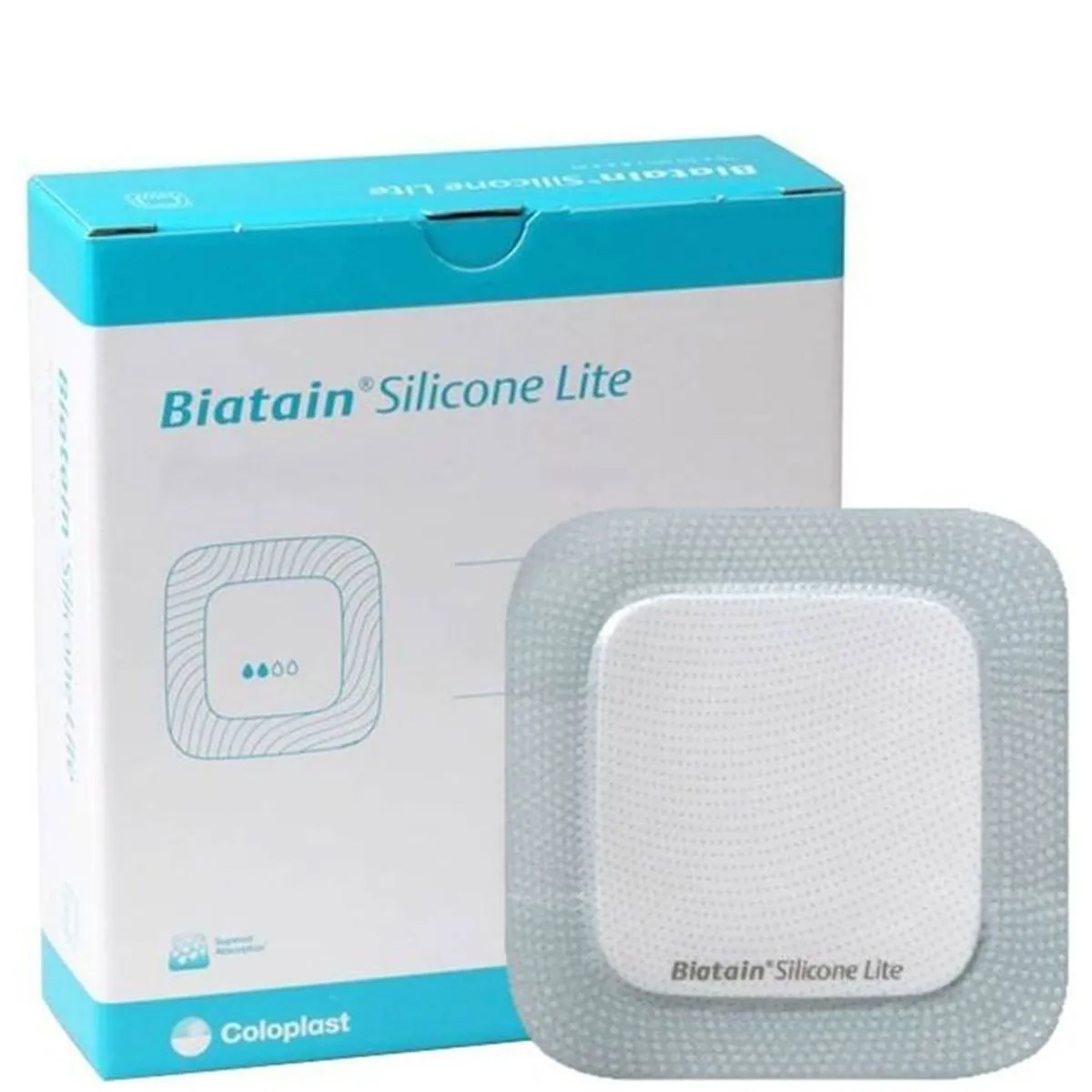 33446 -Curativo Espuma e Silicone Biatain Light 12,5x12,5cm Unidade - 33446 -Curativo Espuma e Sili