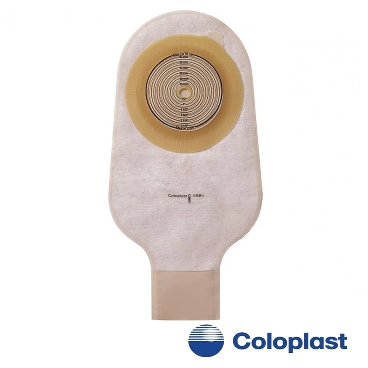 Bolsa Colostomia Alterna Coloplast - 1 Peça - Drenável - Transparente - Recortável 10-70 Mm - 17455