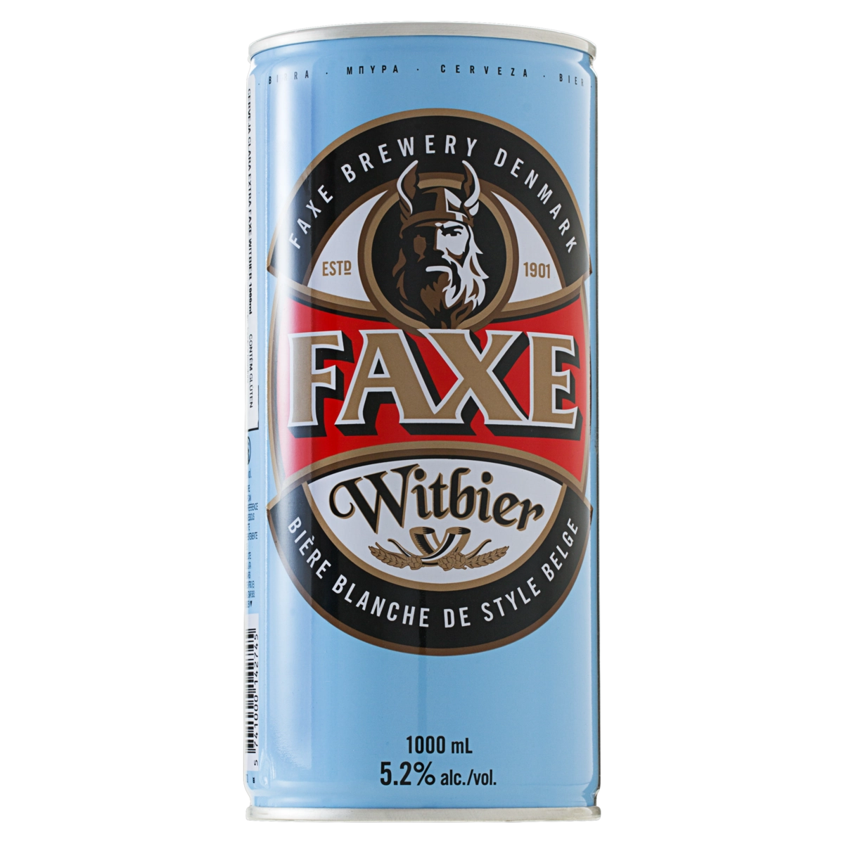 Cerveja Belgian Witbier Faxe Lata 1000ml