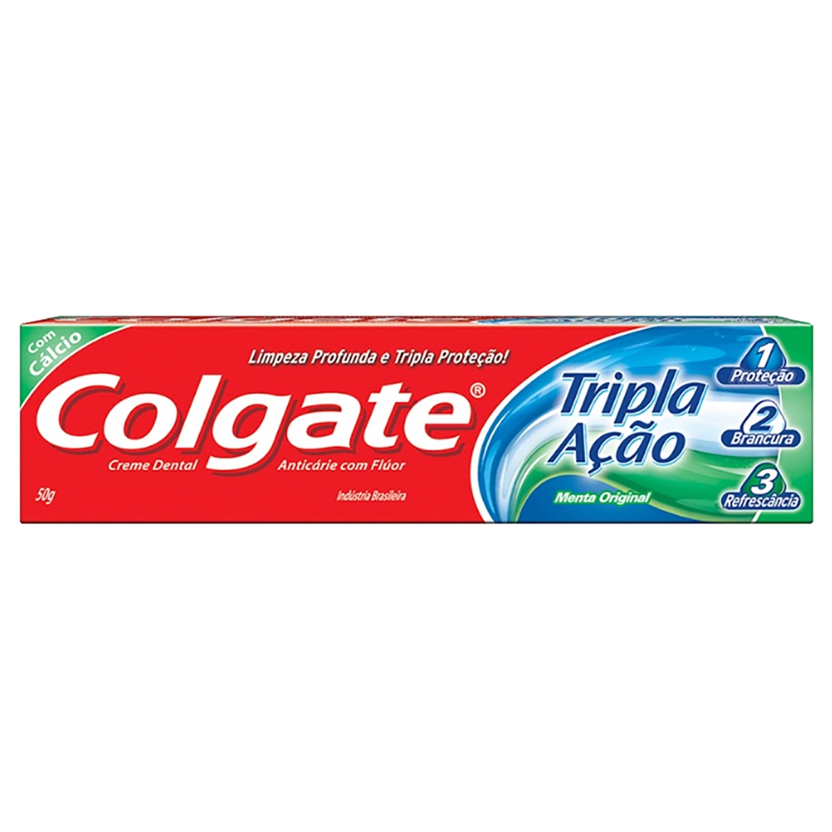 Creme Dental Menta Original Colgate Tripla Ação Caixa 50g