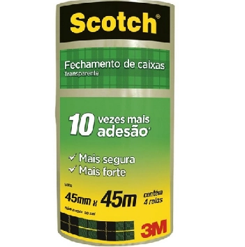 Fita Adesiva Transparente 45mmx45m 3m