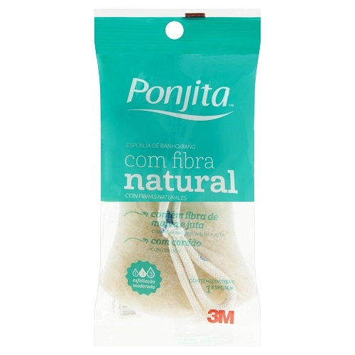 Esponja Para Banho Com Fibra Natural Ponjita