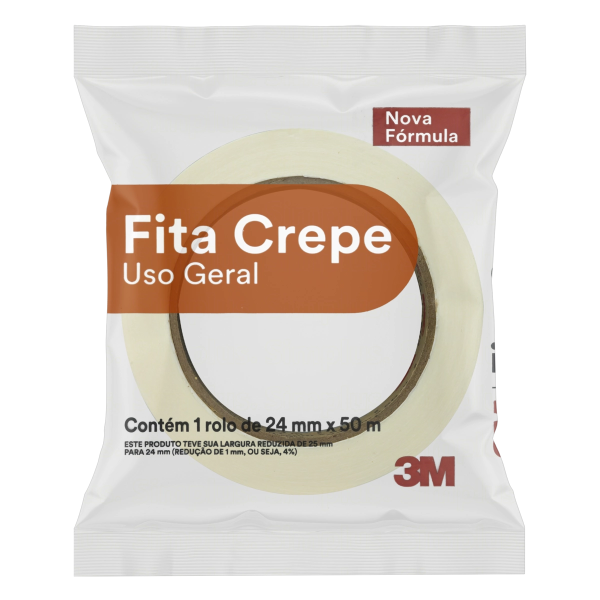 Fita Crepe Uso Geral 3m 24mm X 50m