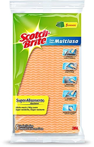 Pano Multi Uso.scotch Br.58x33cm Laran.5un