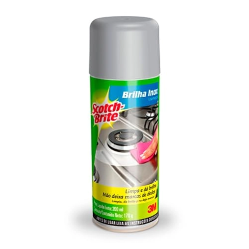 Brilha Inox Aerossol Scotch Brite Frasco 200ml Spray