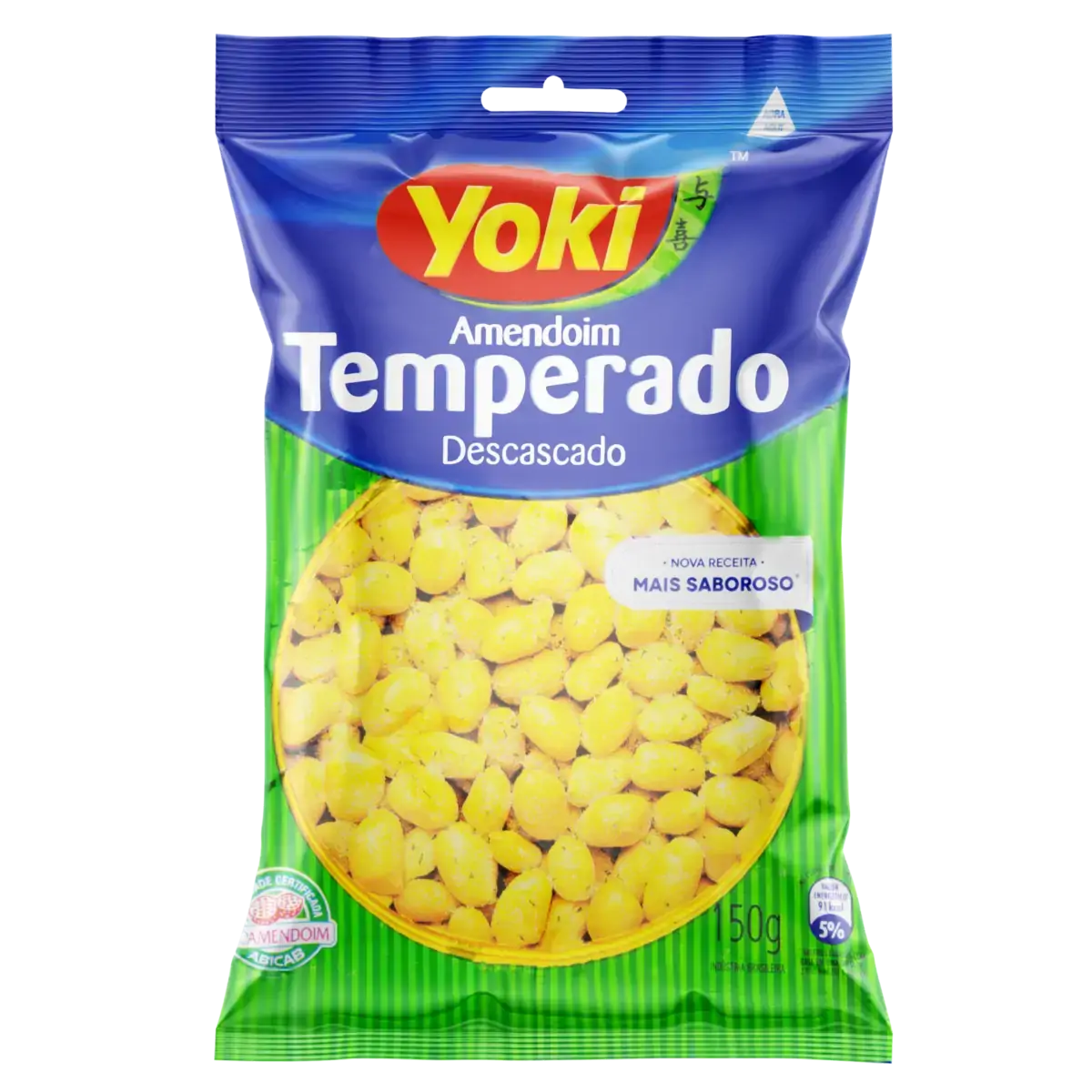 Amendoim Temperado Sem Casca Yoki Pacote 150g