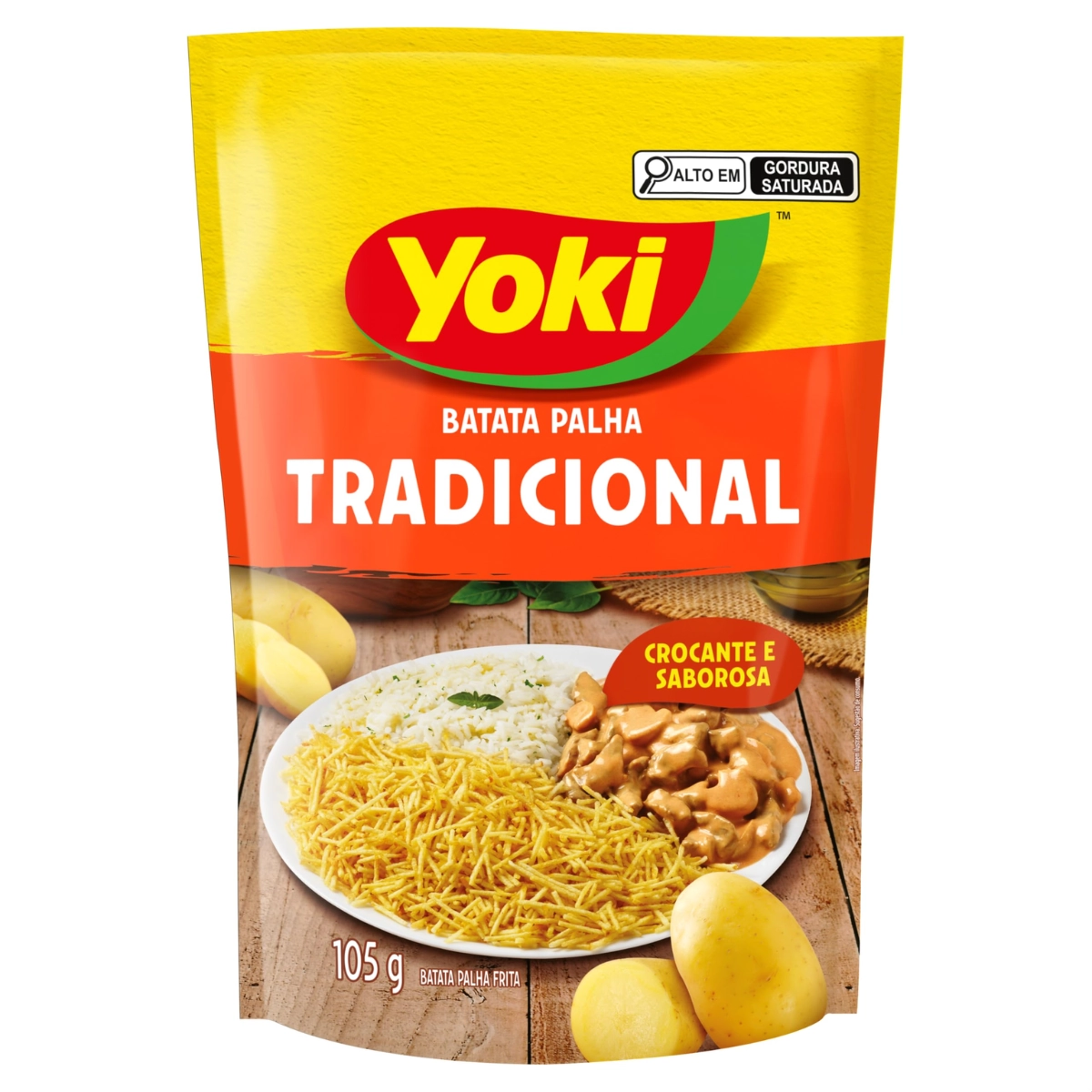 Batata Palha Tradicional Yoki Sachê 105g