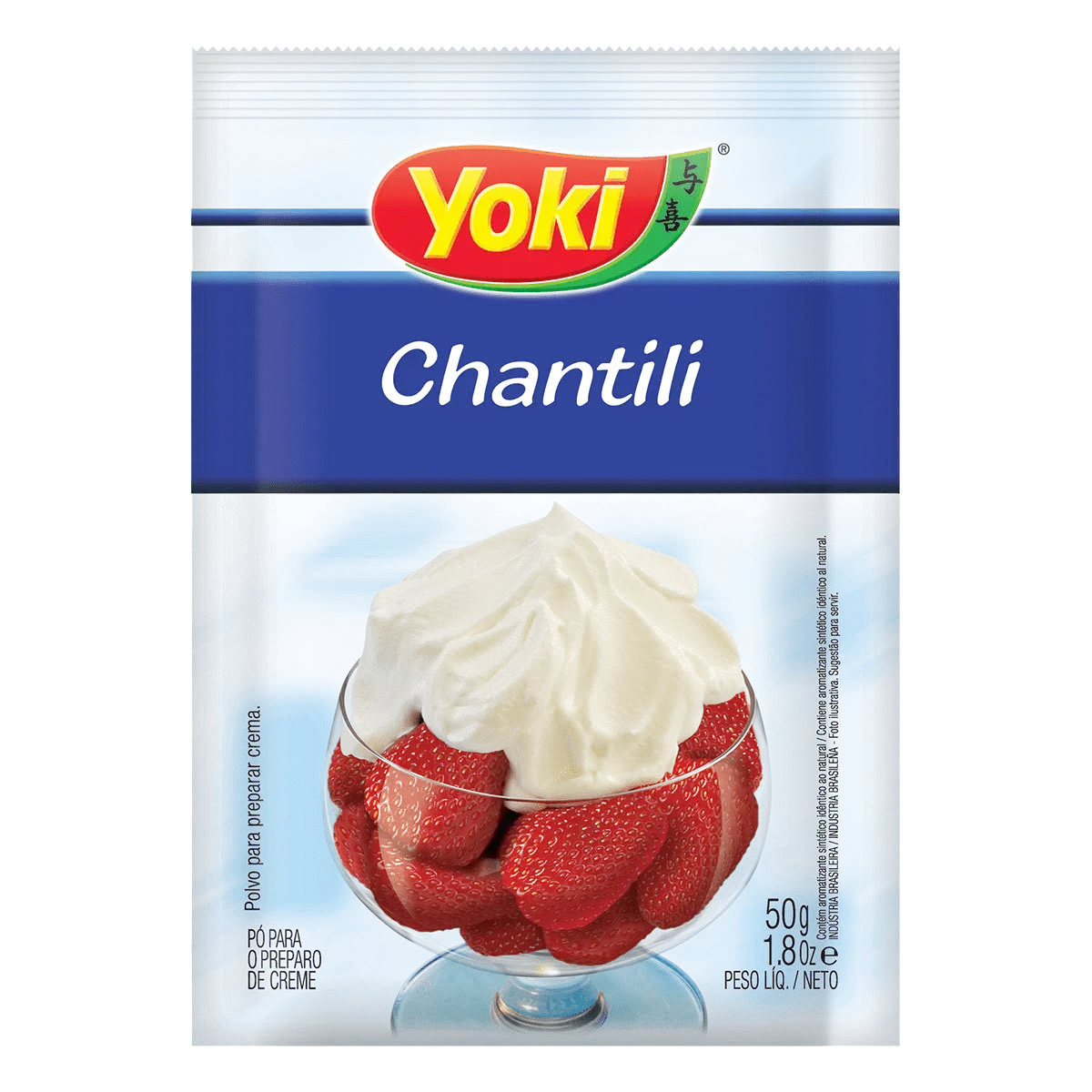 Chantilly Pó Yoki Pacote 50g