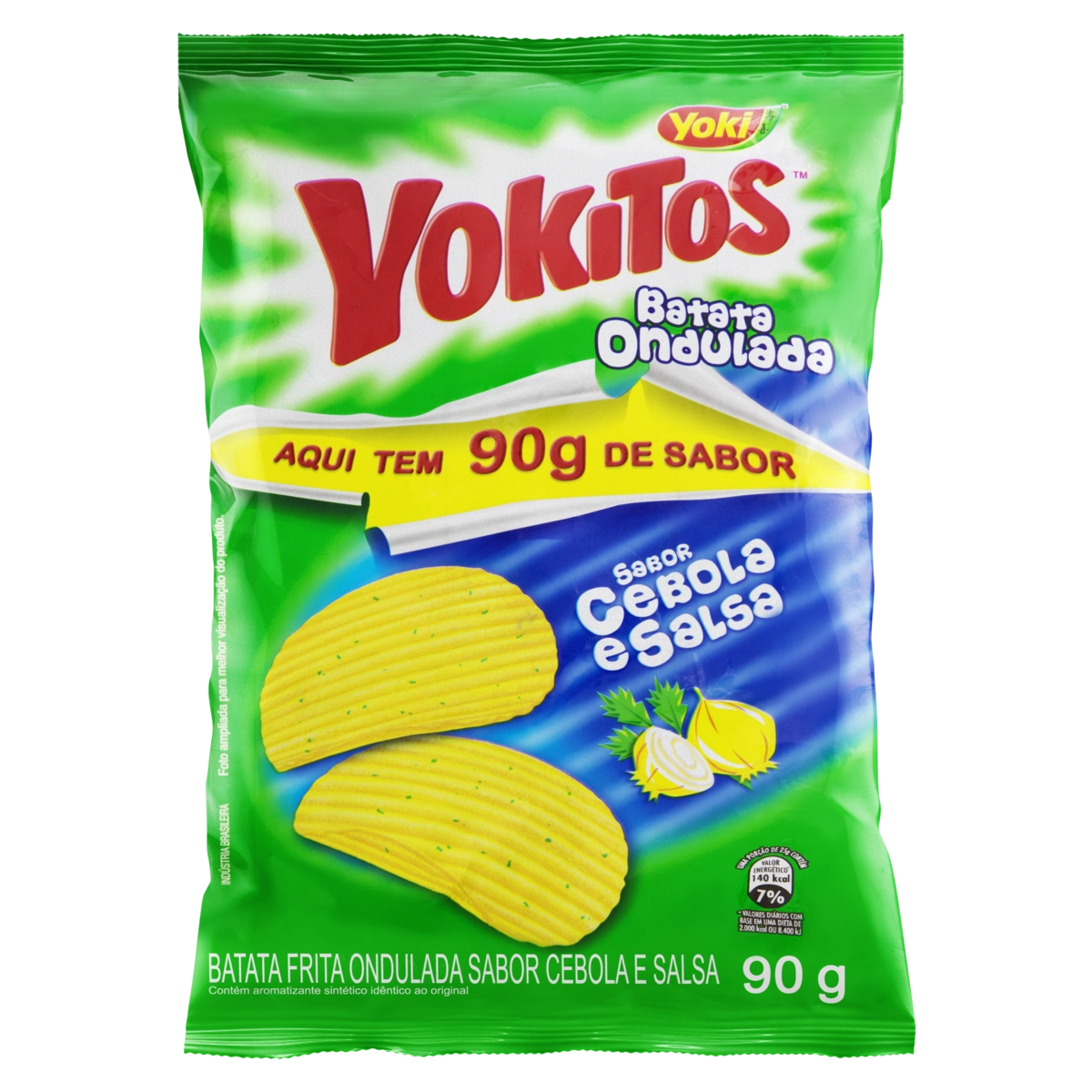 Batata Frita Ondulada Cebola E Salsa Yoki Yokitos Pacote 90g