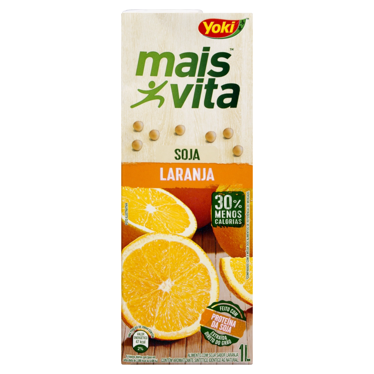 Bebida à Base De Soja Laranja Yoki Mais Vita Caixa 1l