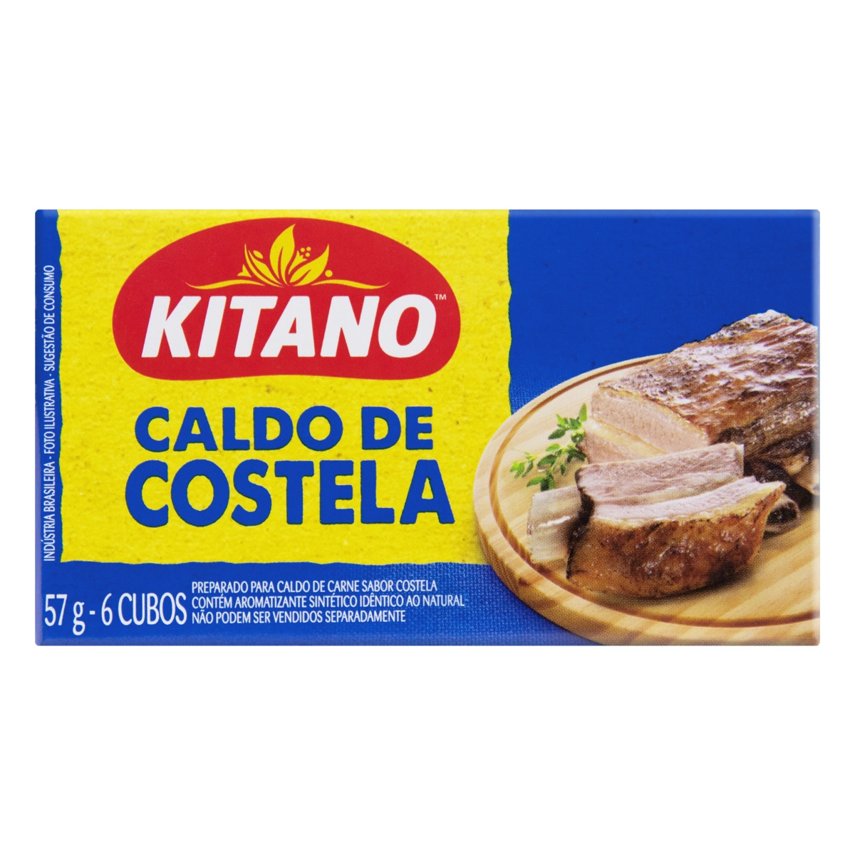 Caldo Tablete Costela Kitano Caixa 57g 6 Unidades