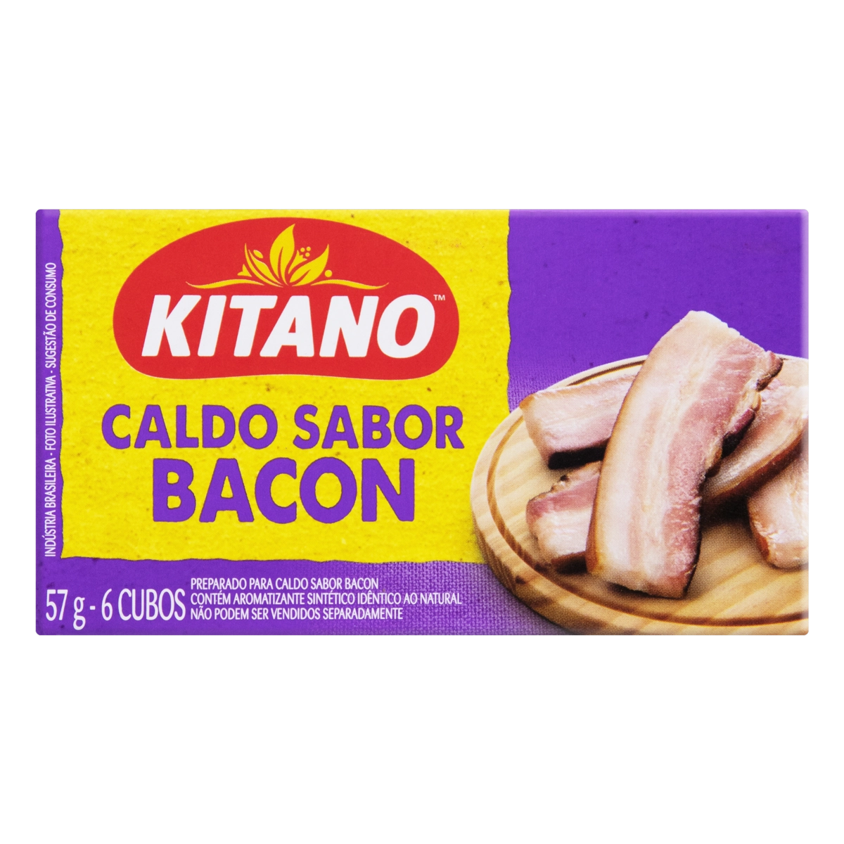 Caldo Tablete Bacon Kitano Caixa 57g 6 Unidades