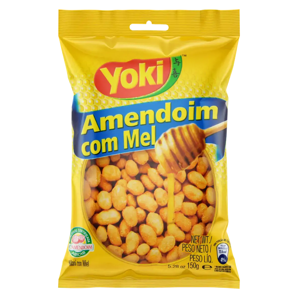 Amendoim Torrado Com Mel Yoki Pacote 150g