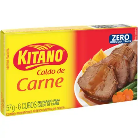 Caldo Tablete Carne Kitano Caixa 57g 6 Unidades