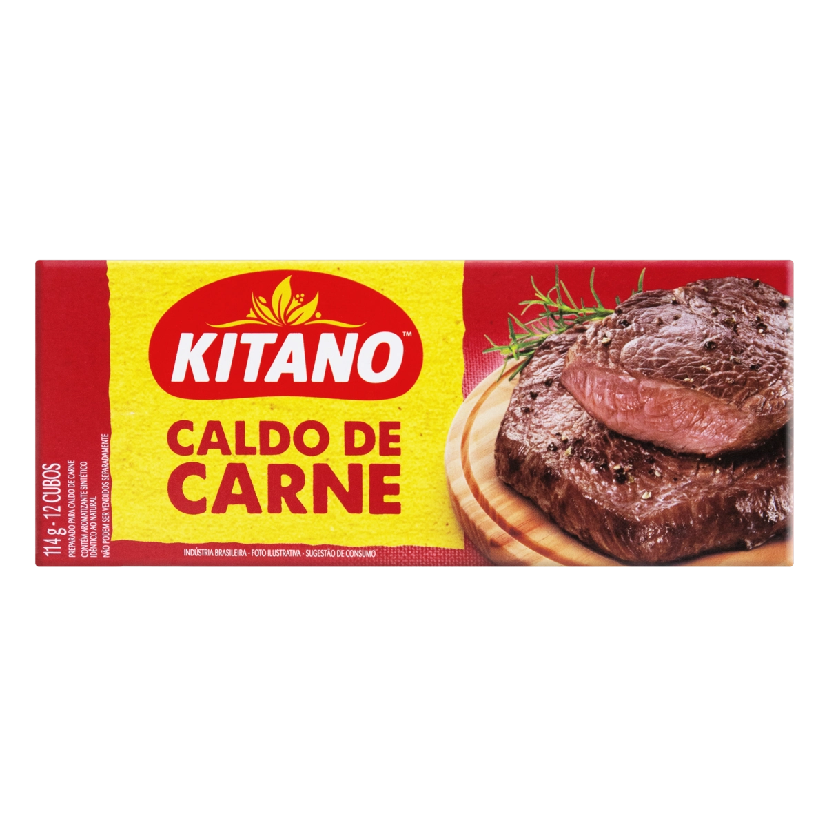 Caldo Tablete Carne Kitano Caixa 114g 12 Unidades