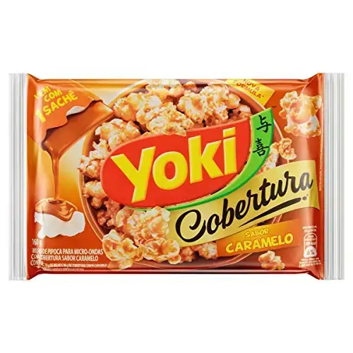 Pipoca Para Micro Ondas Cobertura Caramelo Yoki Pacote 160g