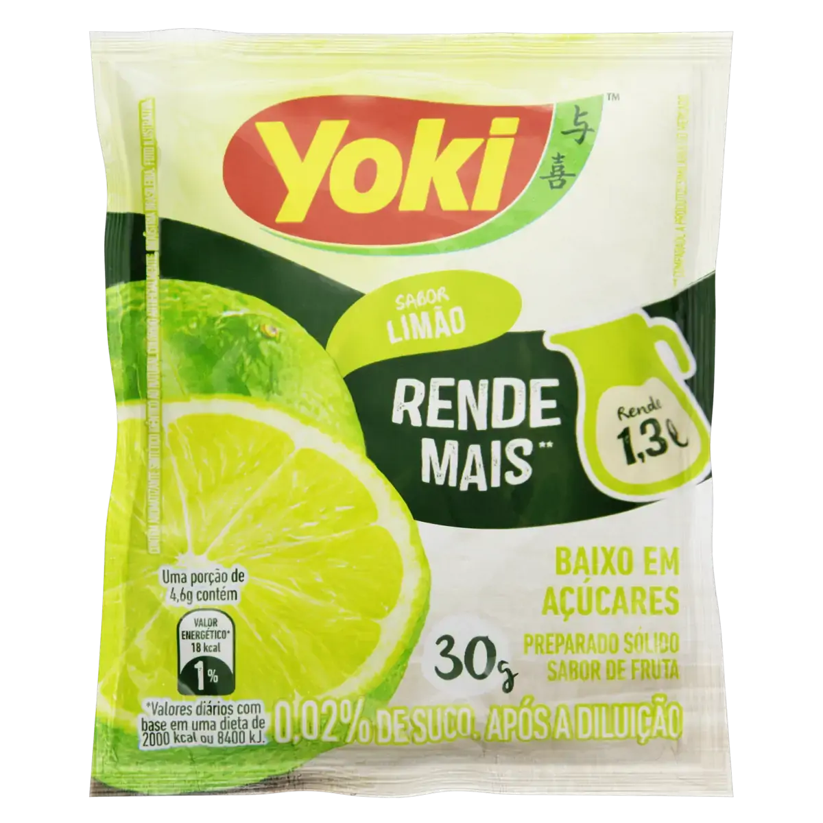 Refresco Em Pó Limão Yoki Pacote 30g
