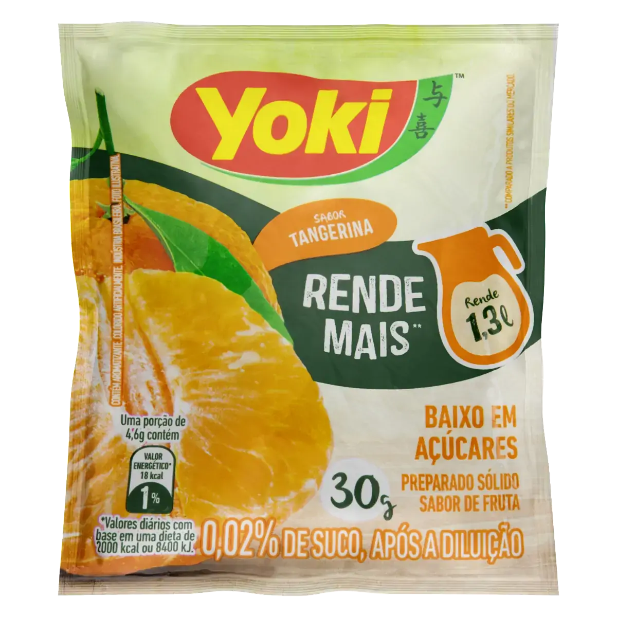 Refresco Em Pó Tangerina Yoki Pacote 30g