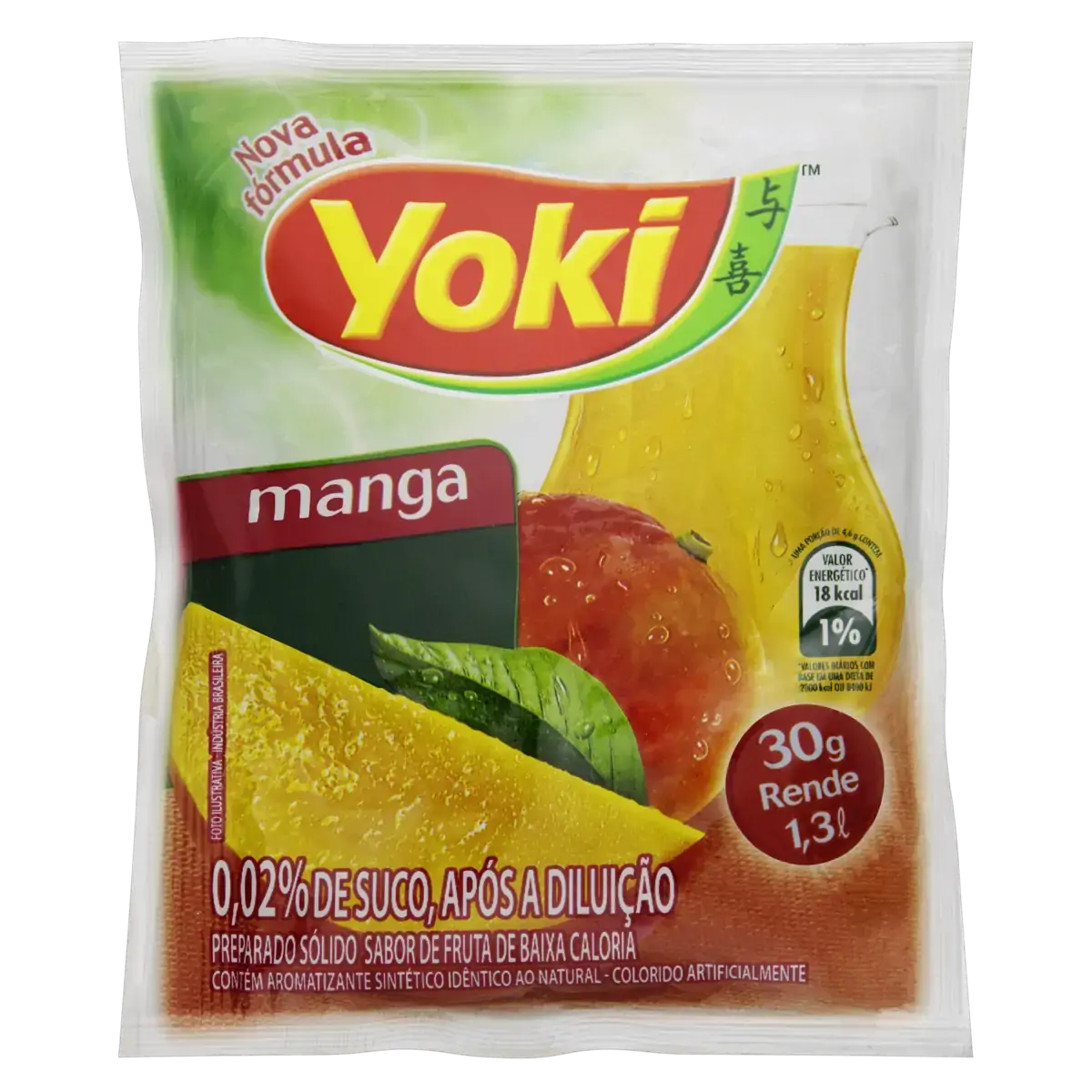 Refresco Em Pó Manga Yoki Pacote 30g