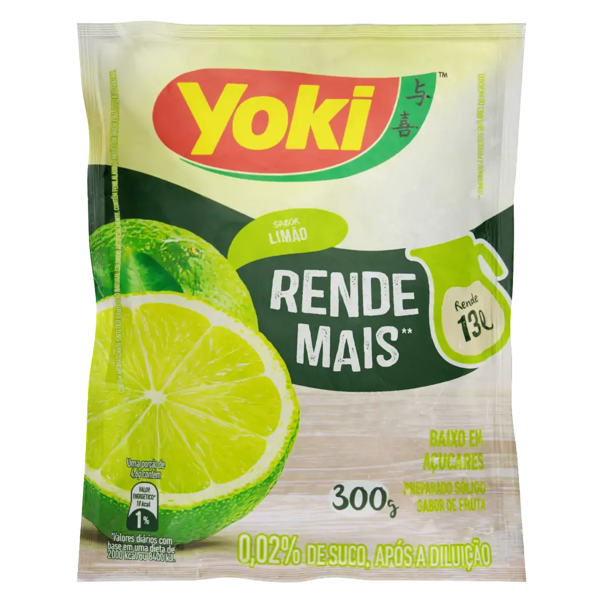 Refresco Em Pó Limão Yoki Pacote 300g