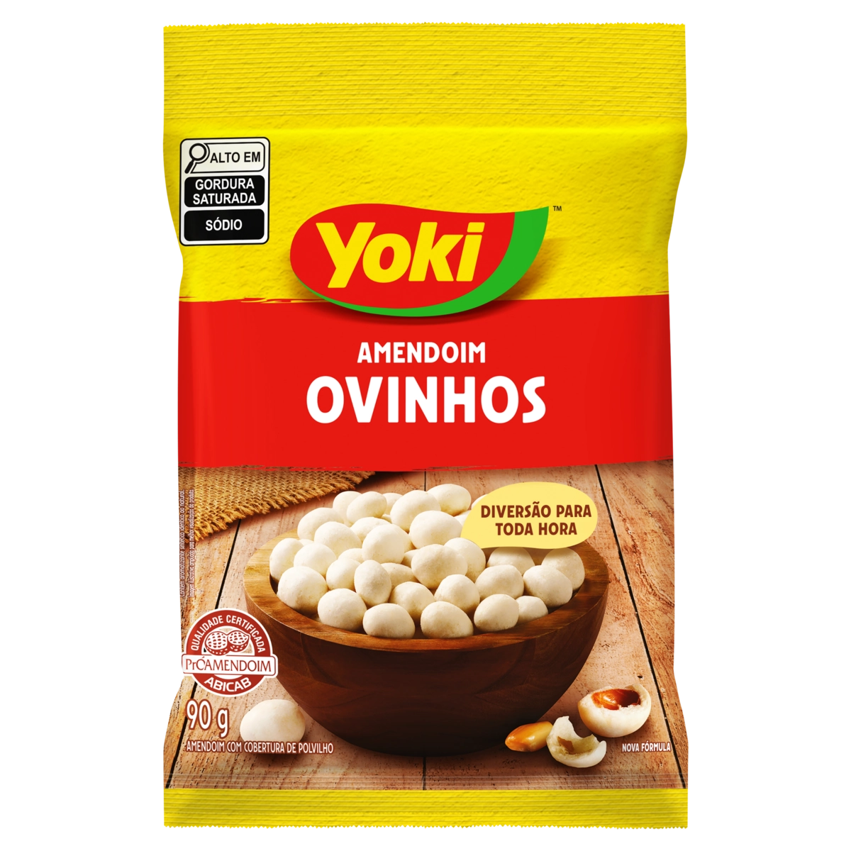 Ovinhos De Amendoim Polvilho Yoki Pacote 90g