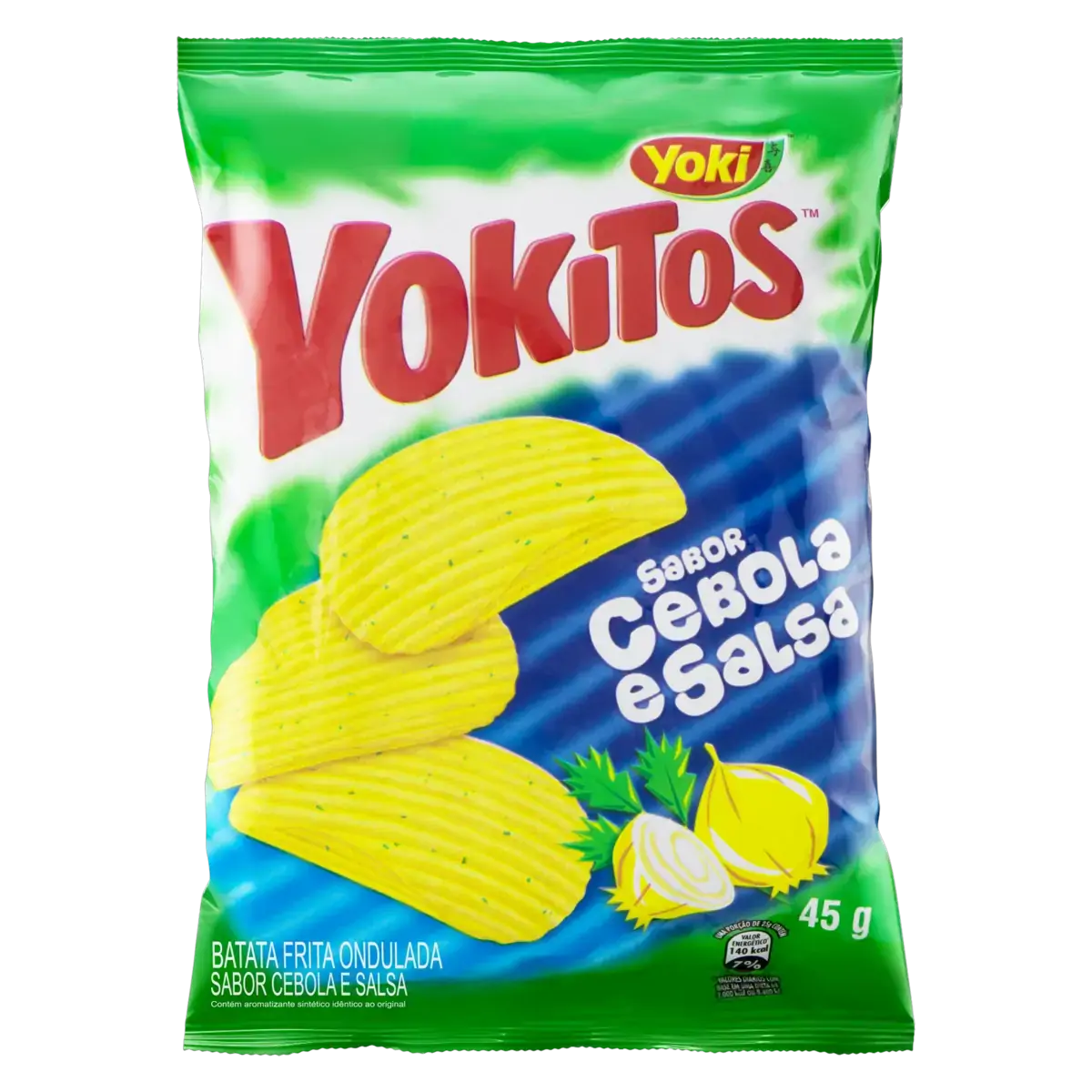 Batata Frita Ondulada Cebola E Salsa Yoki Yokitos Pacote 45g