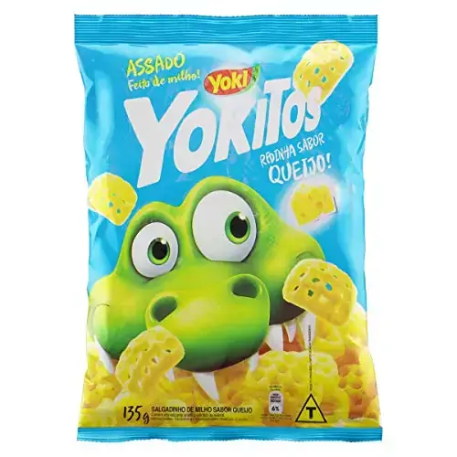 Salgadinho De Milho Redinha Requeijão Yoki Yokitos Pacote 135g