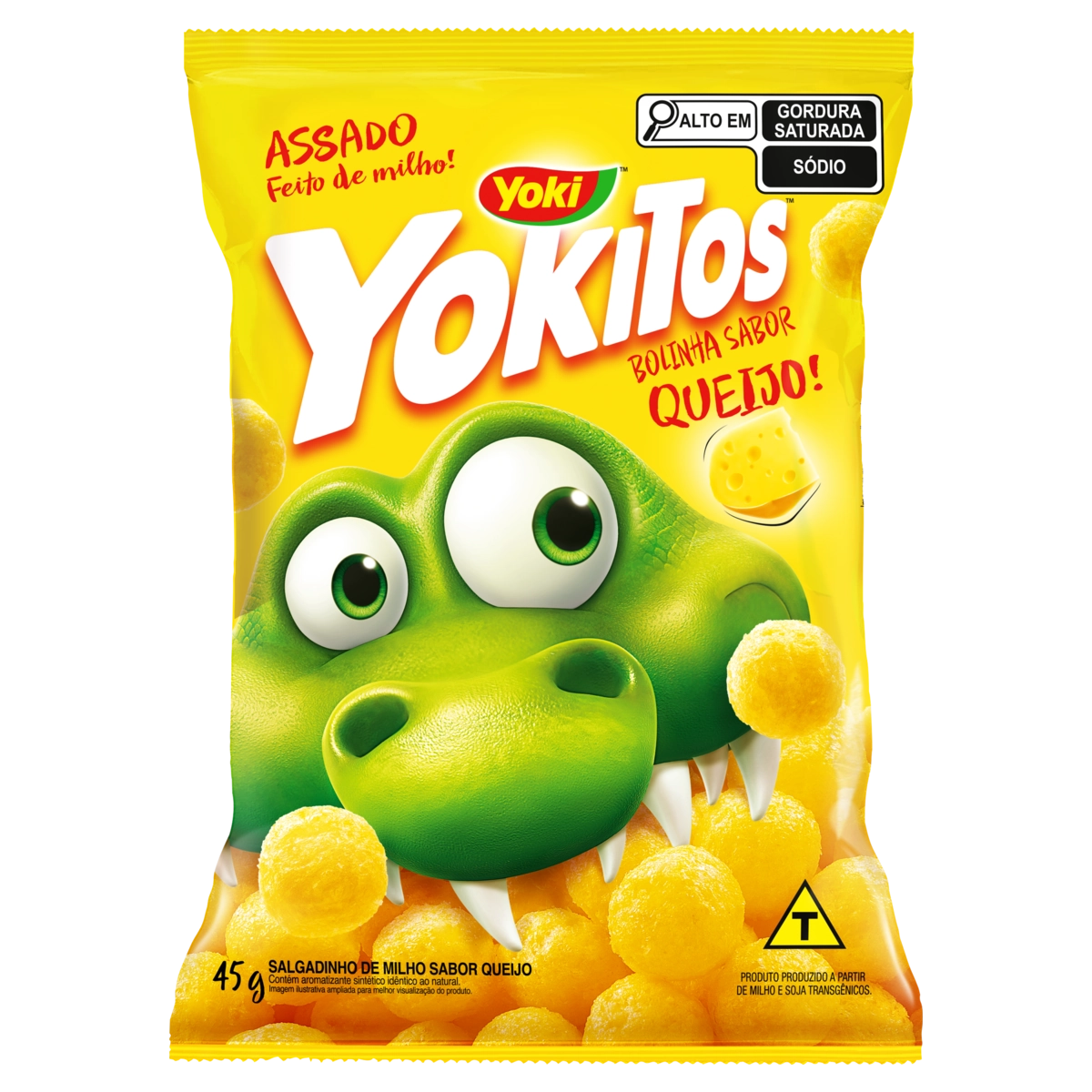 Salgadinho De Milho Bolinha Queijo Yoki Yokitos Pacote 45g