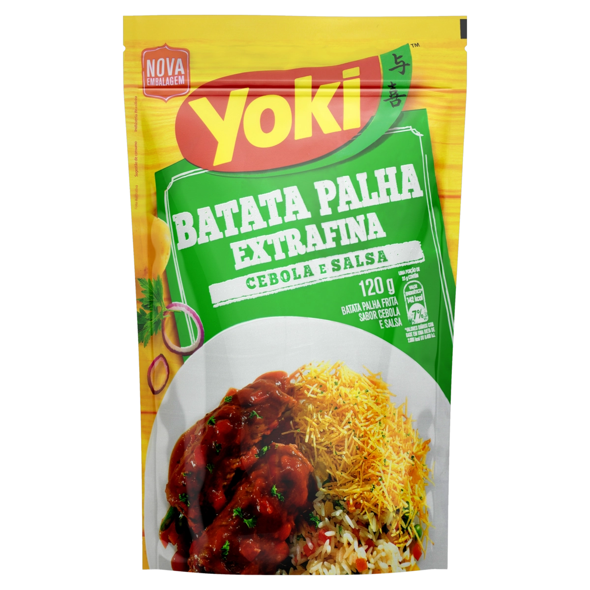 Batata Palha Extrafina Cebola E Salsa Yoki Pacote 120g