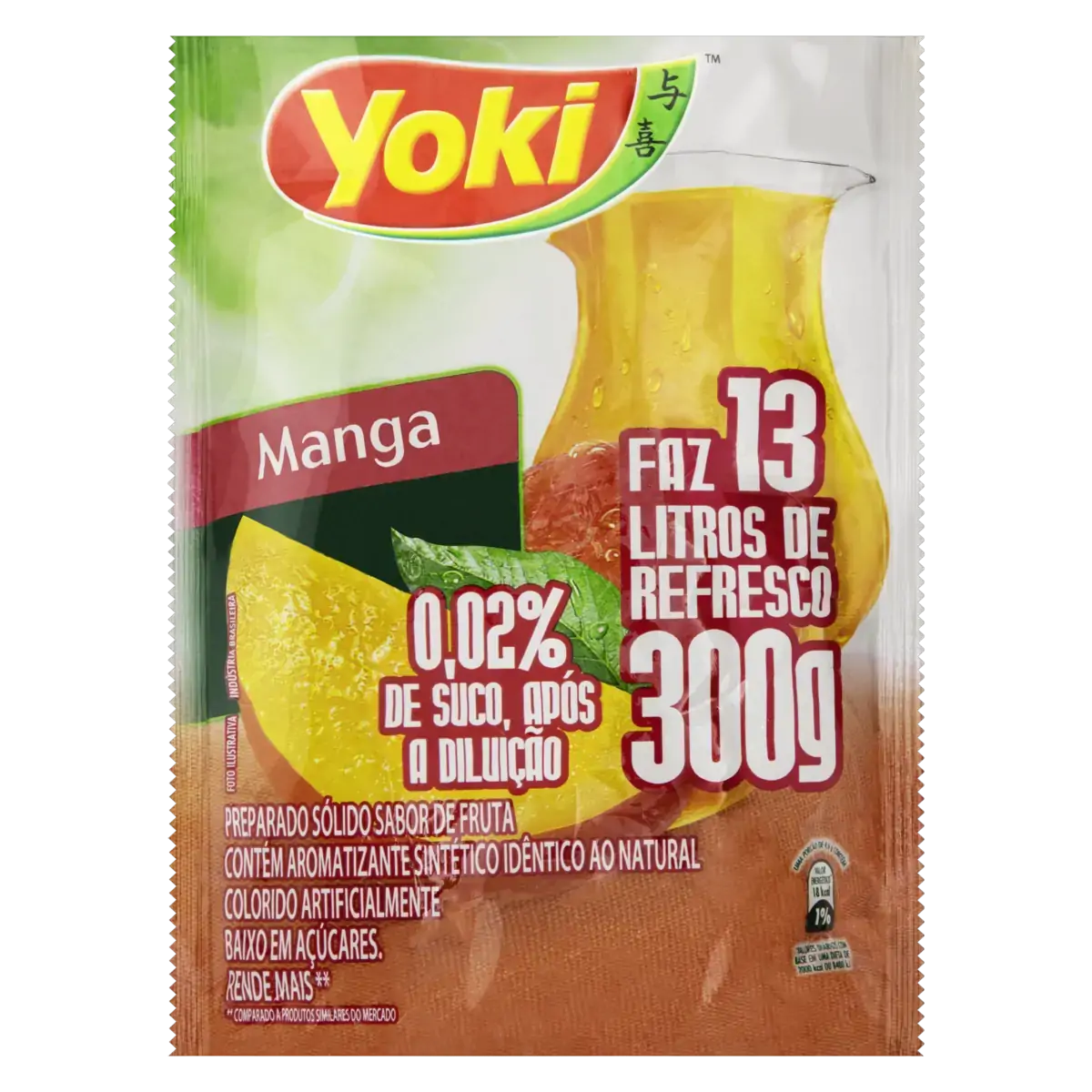 Refresco Em Pó Manga Yoki Pacote 300g