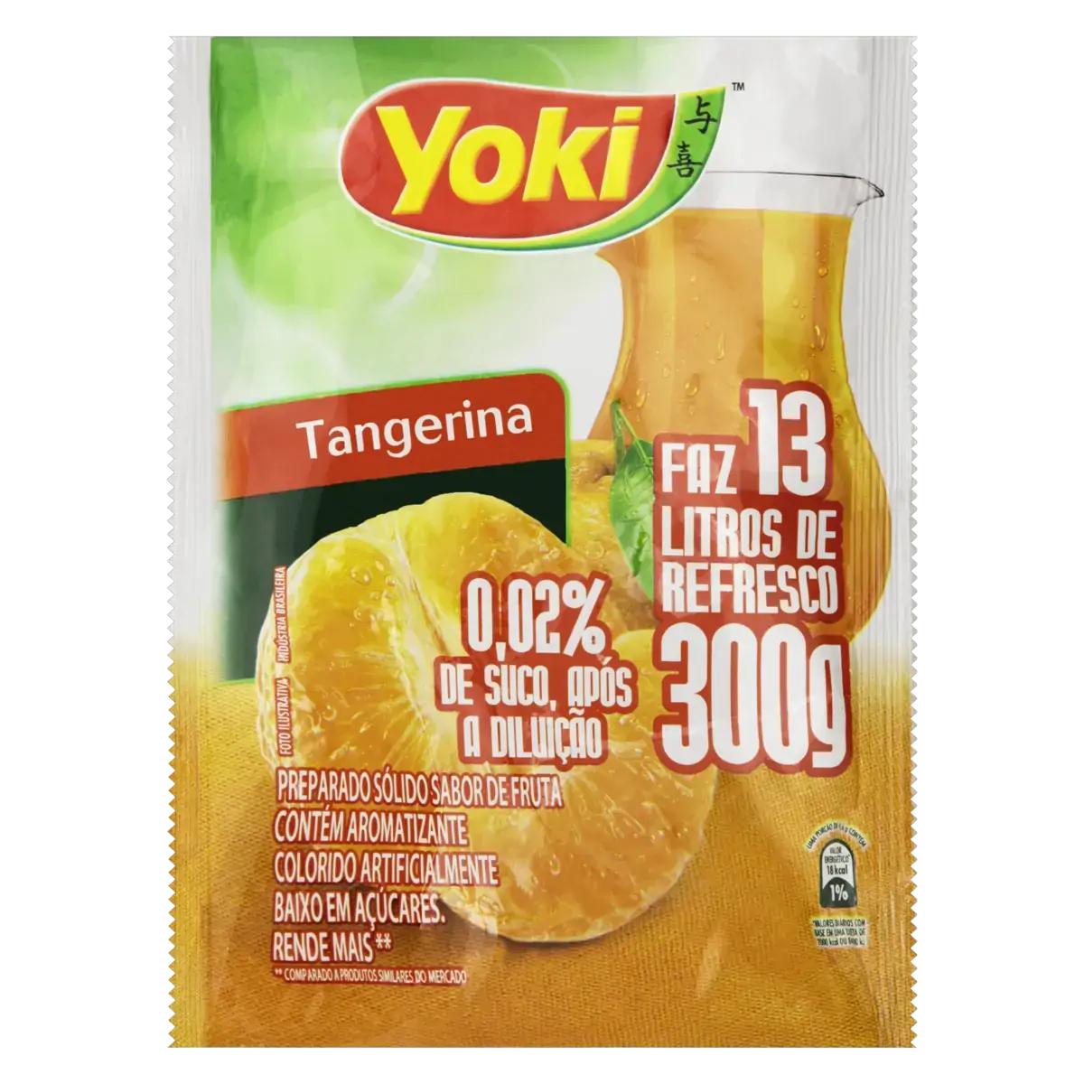 Refresco Em Pó Tangerina Yoki Pacote 300g