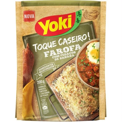 Farofa Yoki 200g C/pedacos De Banana