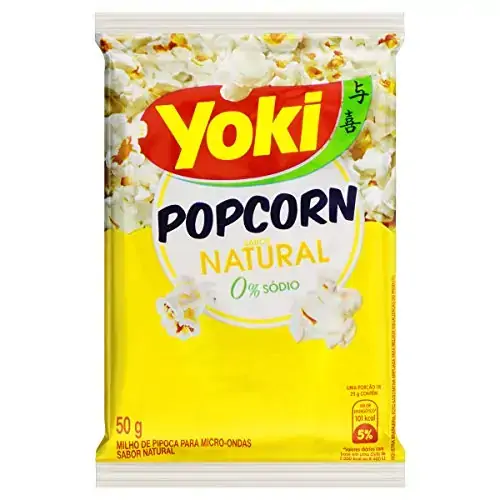 Pipoca Para Micro Ondas Natural Light Zero Sódio Yoki Pacote 50g