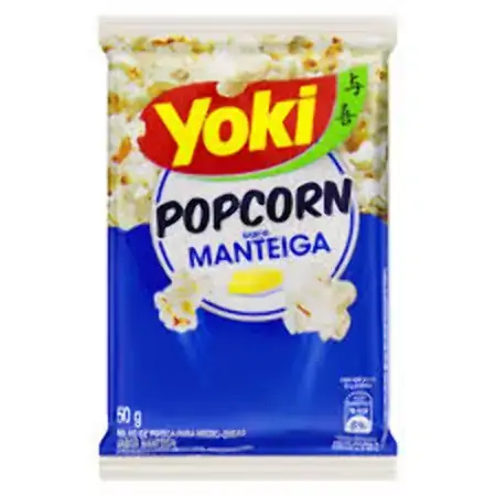 Pipoca Para Micro Ondas Manteiga Yoki Pacote 50g