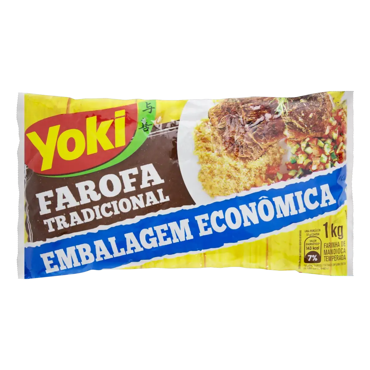 Farofa De Mandioca Tradicional Yoki Pacote 800g Embalagem Econômica