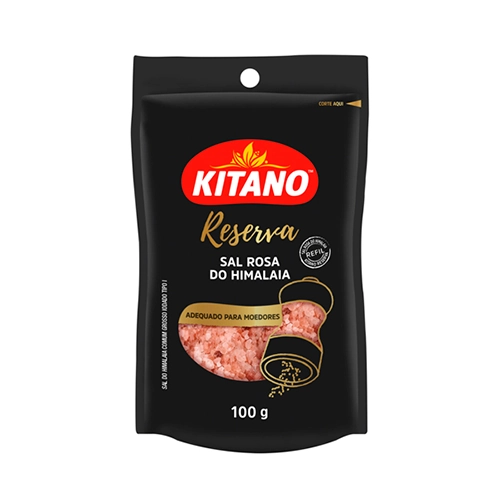 Sal Rosa Do Himalaia Grosso Kitano Reserva Sachê 100g Refil
