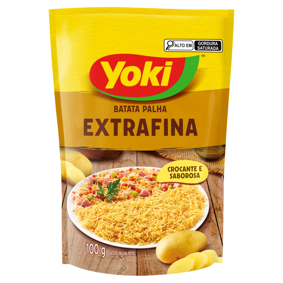 Batata Palha Extrafina Yoki Sachê 100g