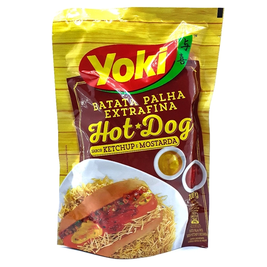 Batata Palha Extrafina Ketchup E Mostarda Yoki Sachê 100g