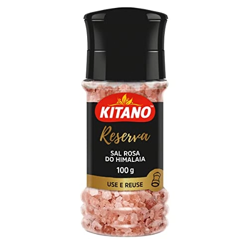 Sal Rosa Do Himalaia Grosso Com Moedor Kitano Reserva Frasco 100g