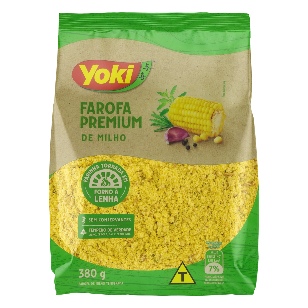 Farofa De Milho Yoki Premium Pacote 380g