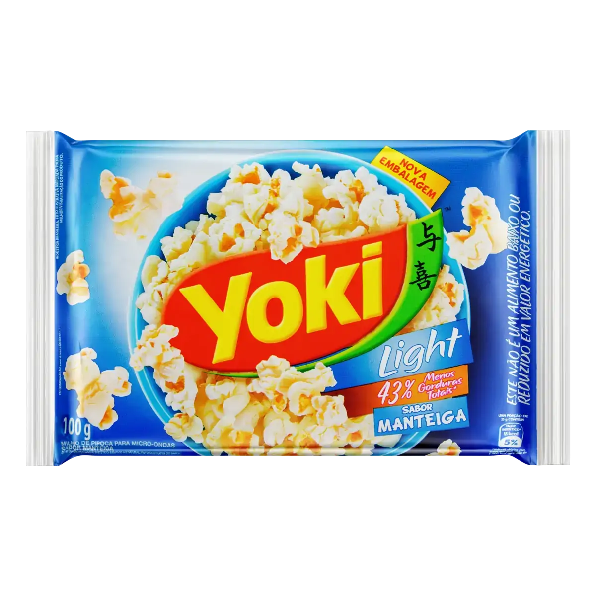 Pipoca Para Micro Ondas Manteiga Light Yoki Pacote 100g
